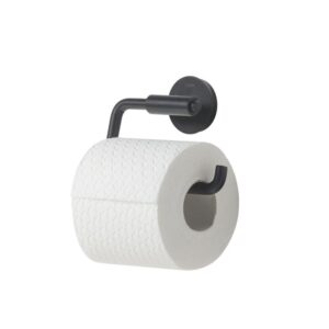 Tiger Urban toiletrolhouder zwart enkel RVS, zamac rechthoek