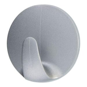 Tesa Powerstrips haak small rond kunststof dubbel mat chroom 3st