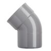 PVC Bocht 125 mm 45G 1x lijm
