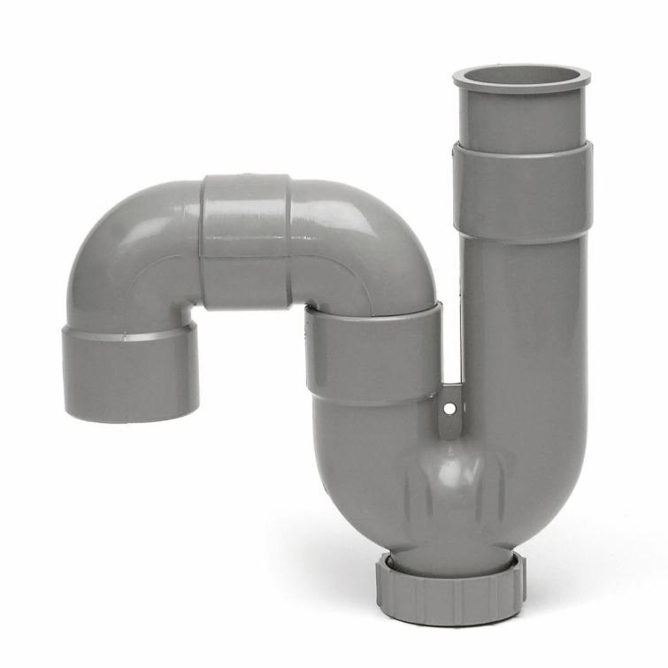 Martens sifon kunststof grijs 32mmx32mm