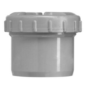 PVC eindstop 125mm met schroefdeksel