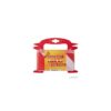 Deltafix afzetlint 76mm rood, wit 50m