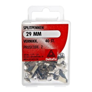 Deltafix splitpen vernikkeld 29mm 40st
