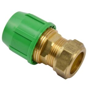 Sanivesk tyleenknelkoppeling recht overgang kunststof 16mmx15mm